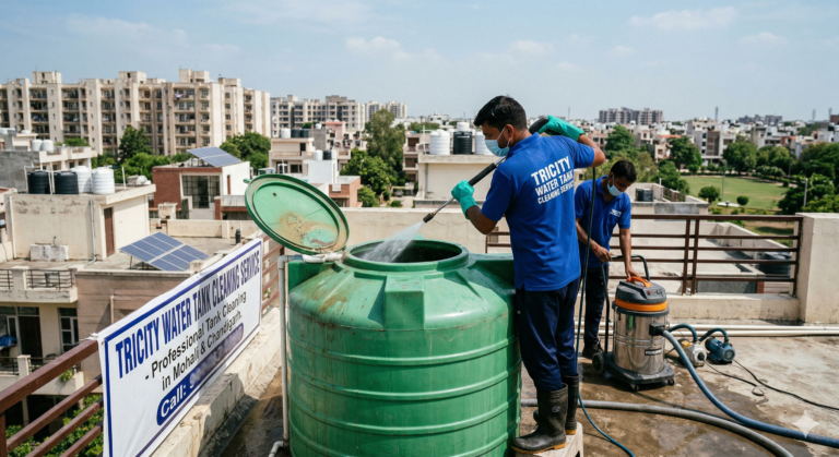 plastic water tank cleaning in Mohali